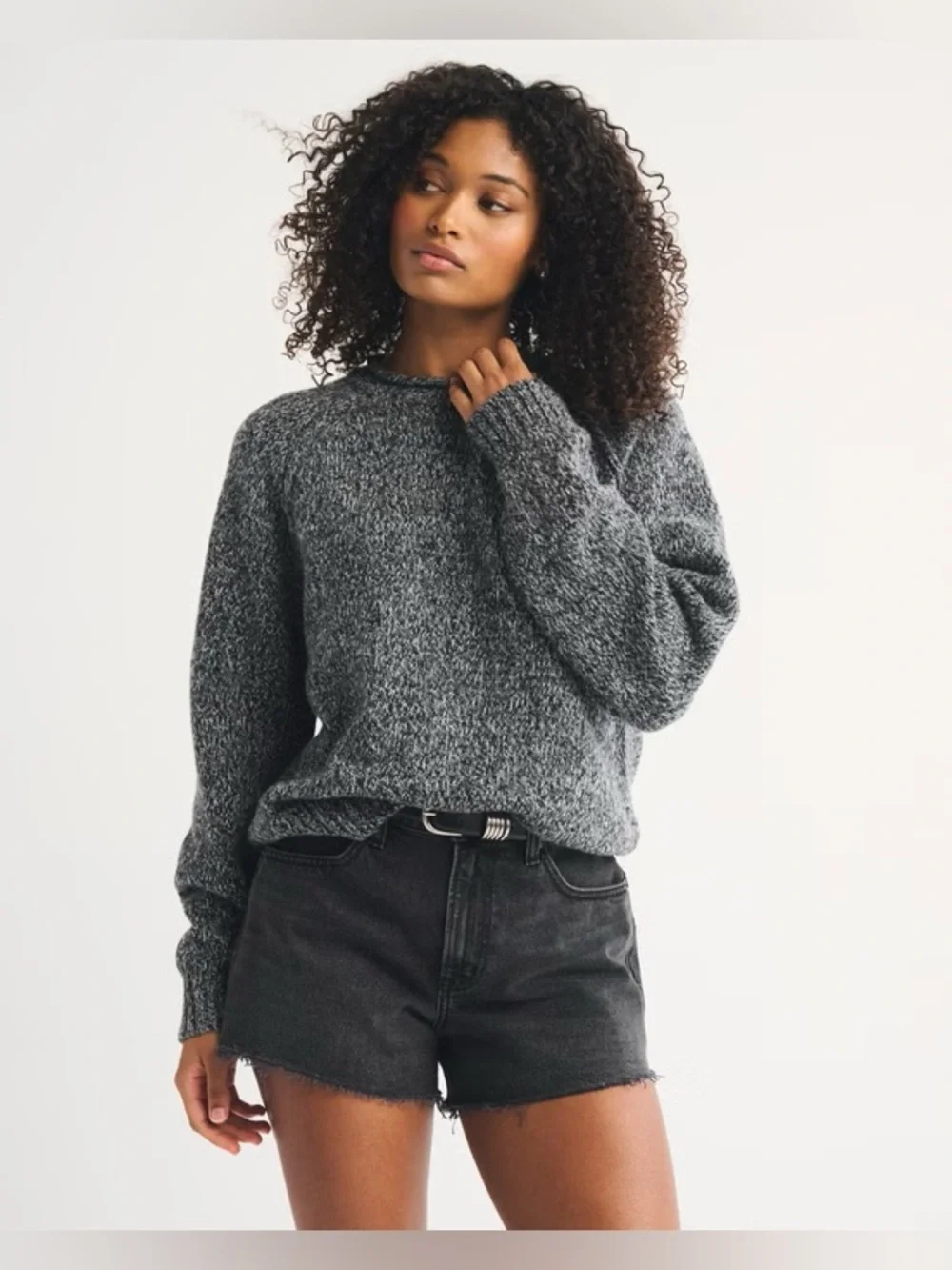 A&F - The 90’s Relaxed Cut Off Shorts High Rise Curve Love